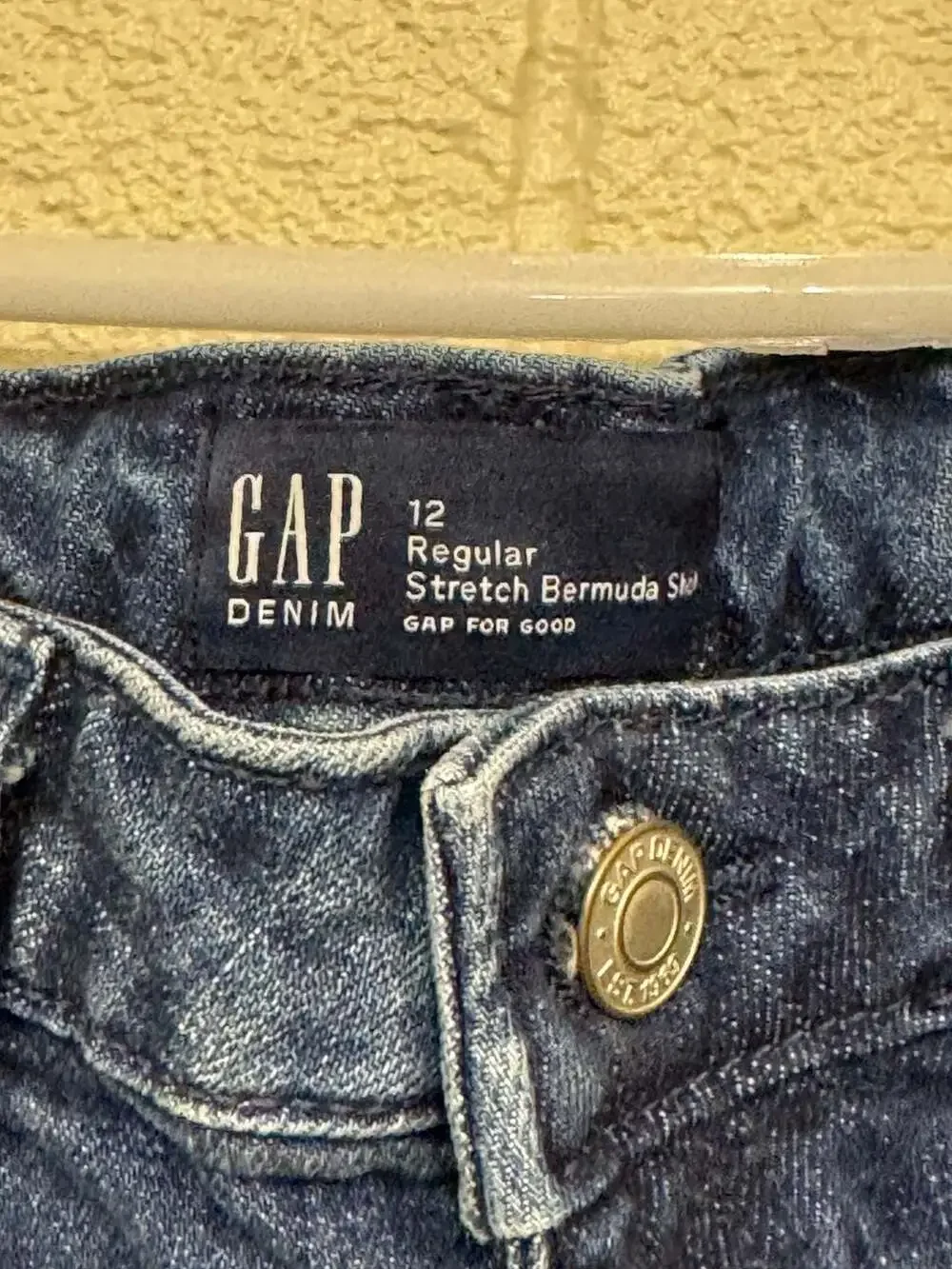 Gap Girls' Denim Bermuda Shorts Size 12 distressed